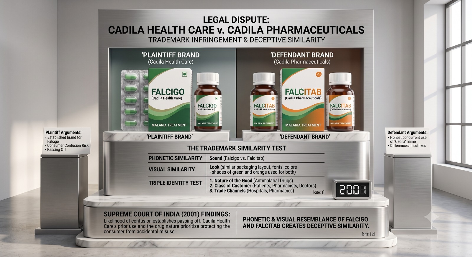 Cadila vs. Cadila (2001): Why Confusing Drug Names Can Cost Lives (And How the Supreme Court Stepped In)